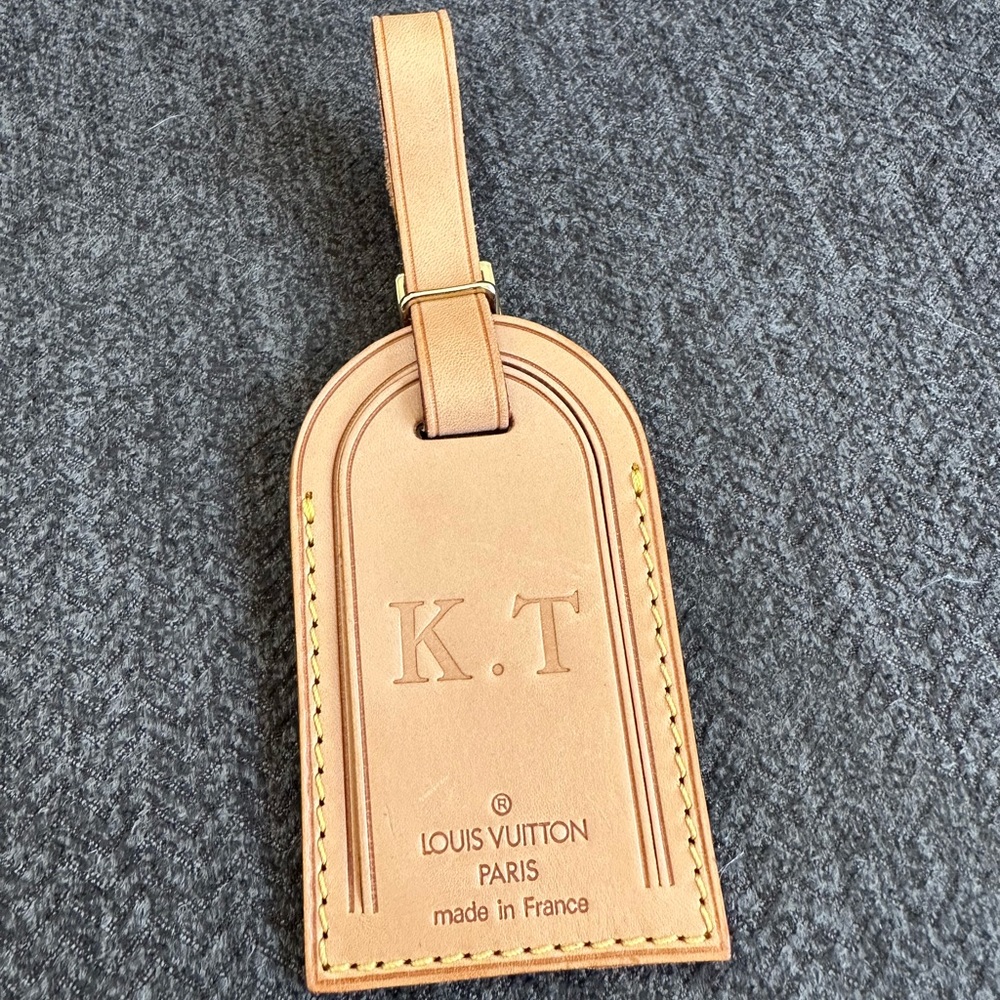 Louis Vuitton Vachetta luggage tag